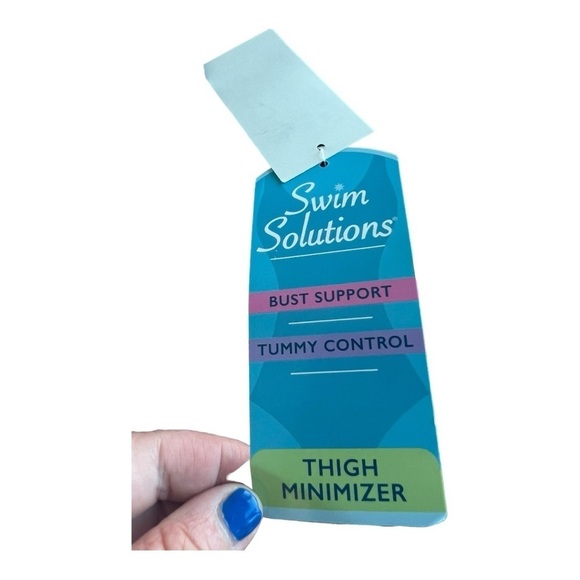 NEW SWIM SOLUTIONS Fauxkini Leopard Knotted Flyaway One-Piece Swimsuit Plus 18W - Picture 9 of 16